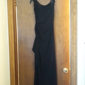 NWT, Rampage Long Black Dress, Medium (6-8)